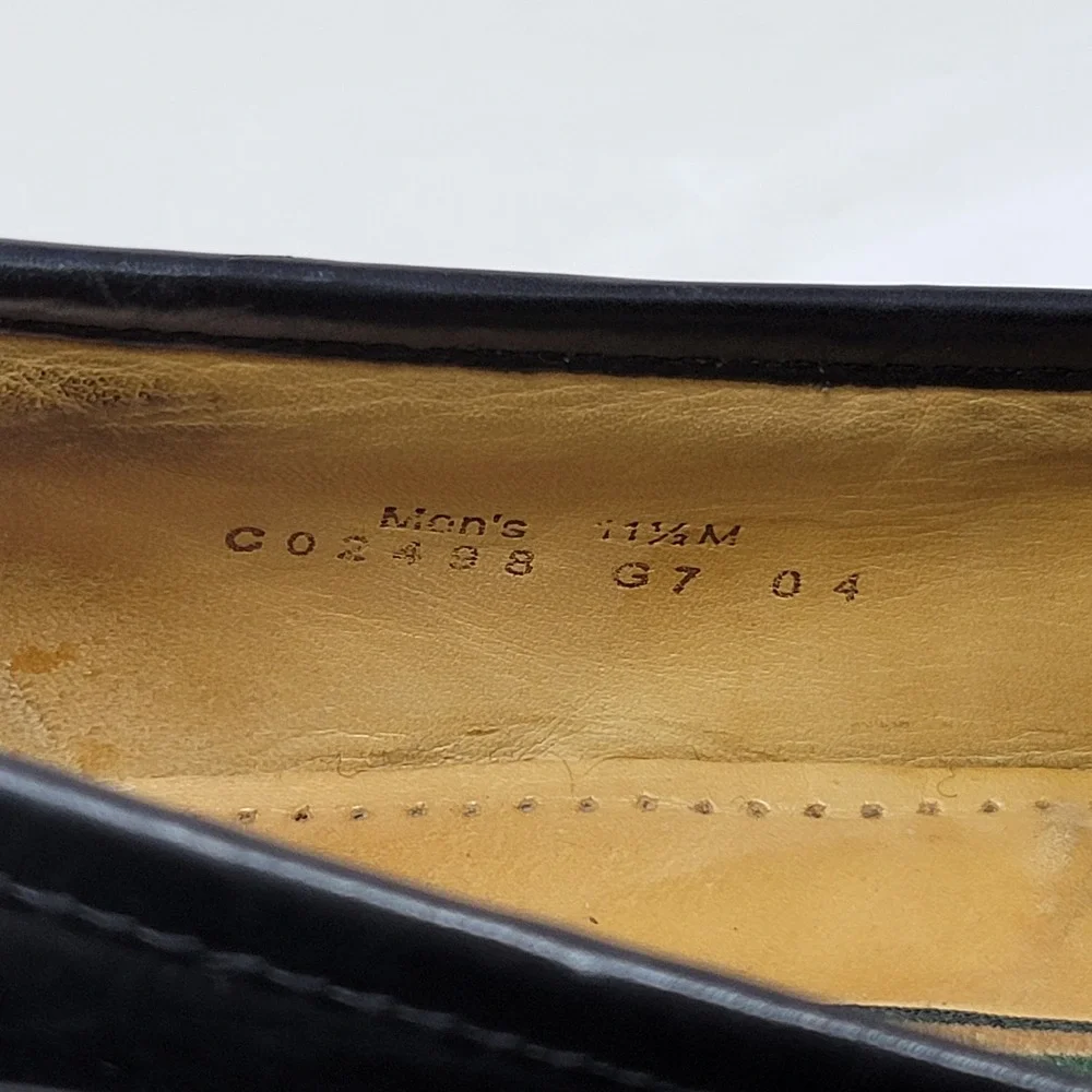 Cole Haan Black Leather Horsebit Loafers